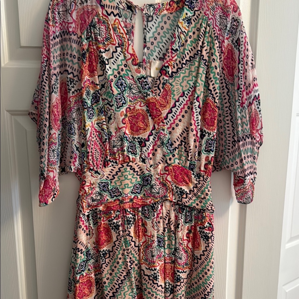 Anthropologie Maeve Multicolor Patterned Dress